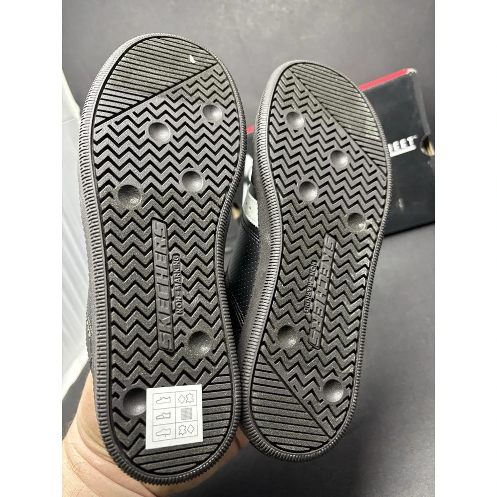 Skechers Los Angeles Zinger Street Black & White Sneaker 405730L, Youth Kids 3